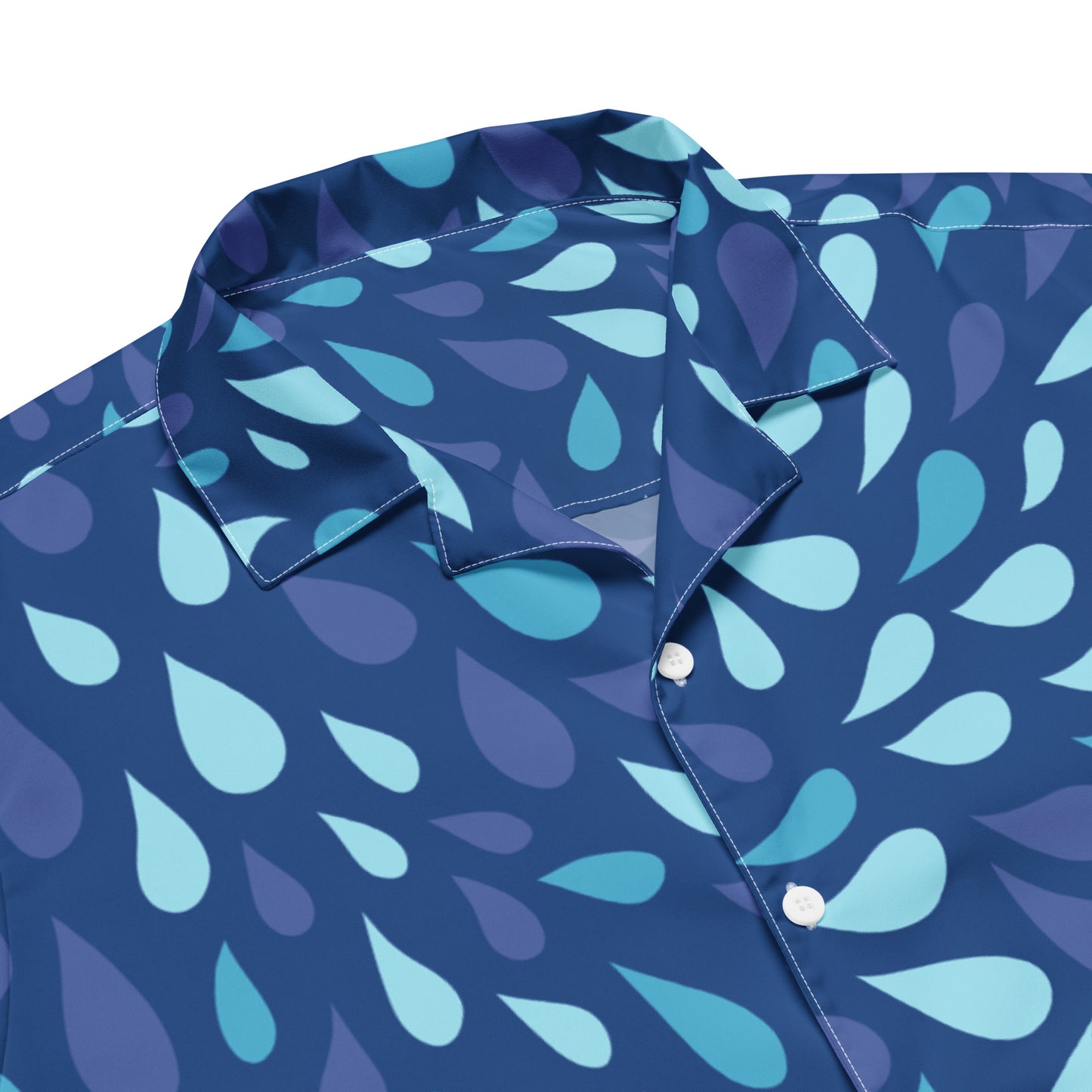 WEEDISH DRIP DROP BUTTON-UP RETIREMENT SHIRT