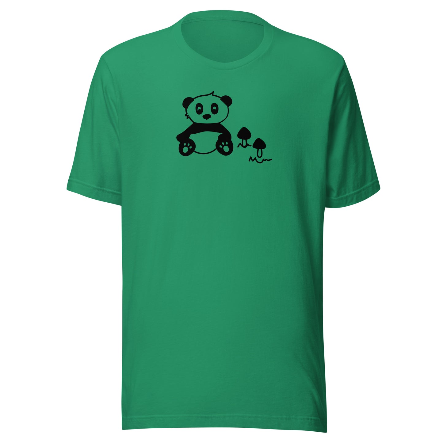 WEEDISH PANDA MAN GREENER PASTURES PREMIUM SOFT T-SHIRT