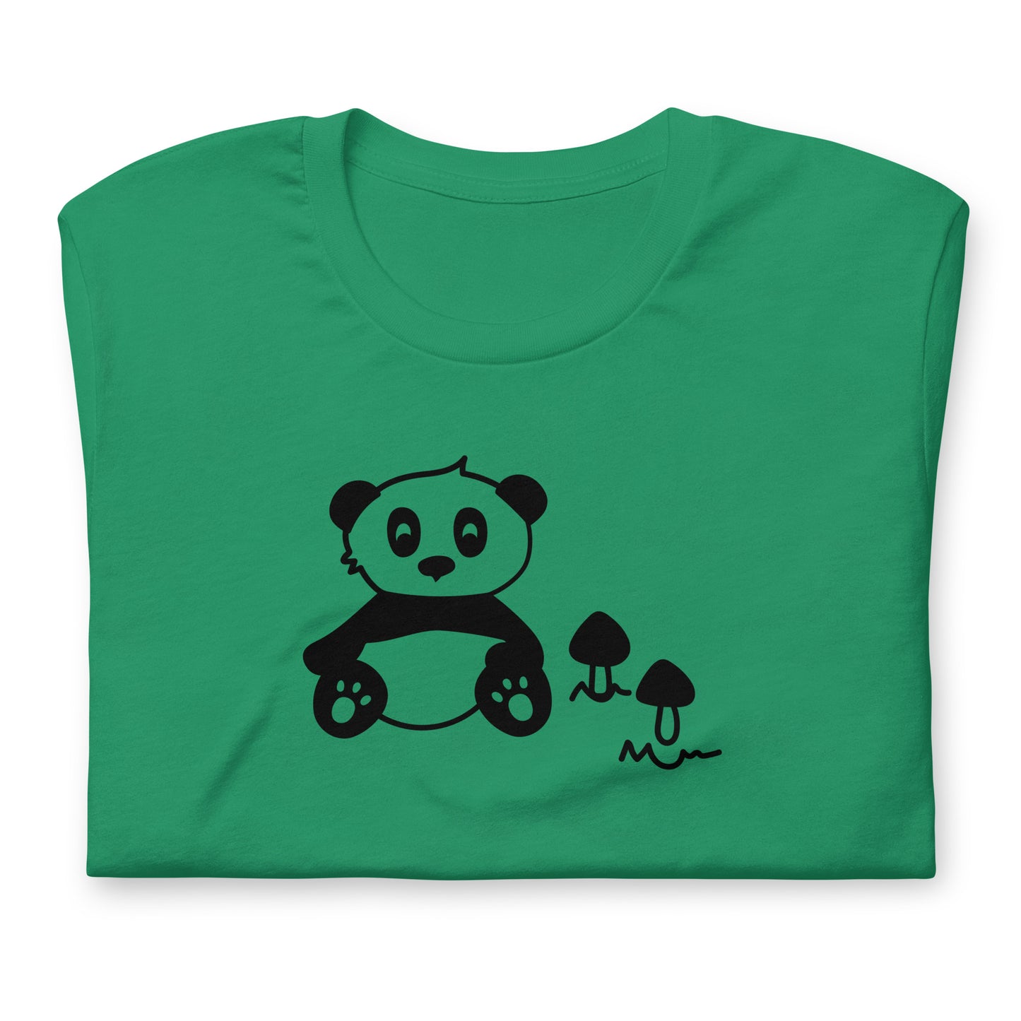 WEEDISH PANDA MAN GREENER PASTURES PREMIUM SOFT T-SHIRT