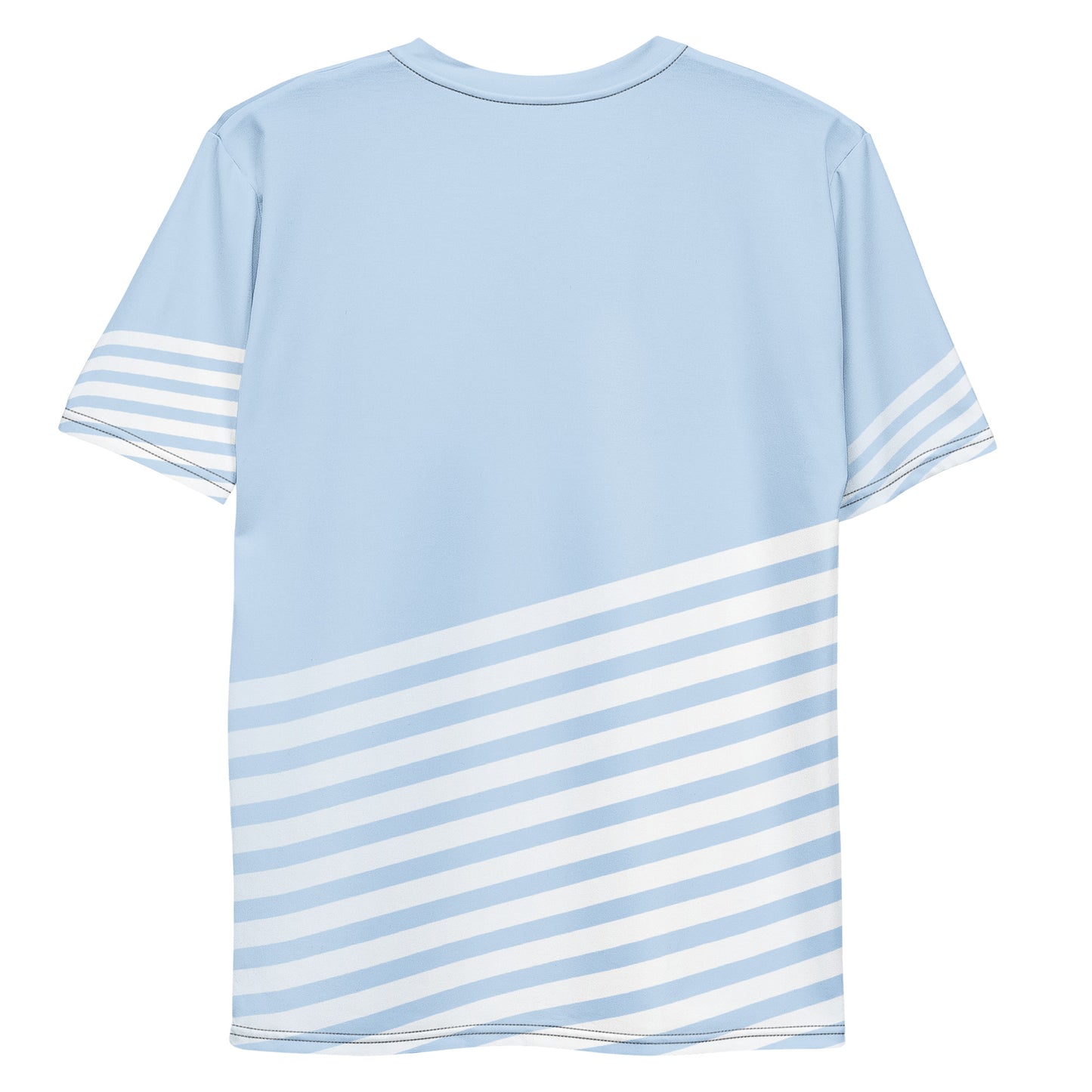 WEEDISH LIGHT WHITE STRIPED LIGHT BLUE PREMIUM SOFT T-SHIRT