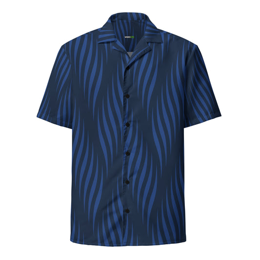 WEEDISH BLUE STRIPE BUTTON-UP RETIREMENT SHIRT