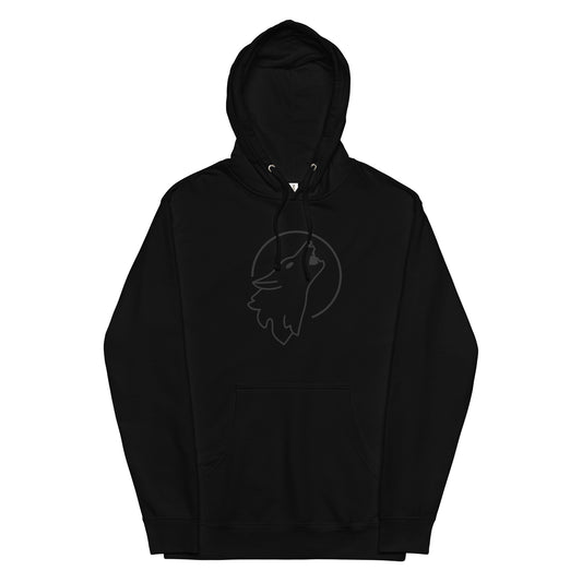 WEEDISH BLACK WOLF HOODIE